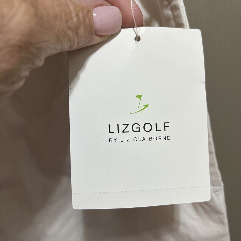 Lizgolf Womens Size 8 Shorts Liz Claiborne Golf Cream Tan - Picture 5 of 11